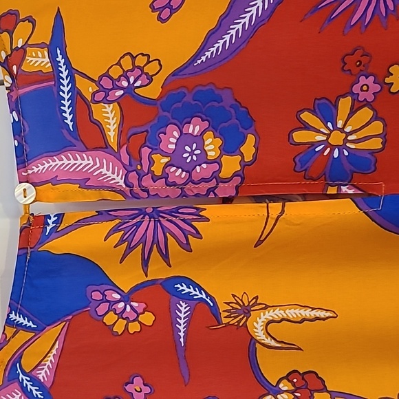 Mod Cloth Multicolored Floral Maxi Dress Kaftan Swimsuit Coverup Size XL - Picture 9 of 12